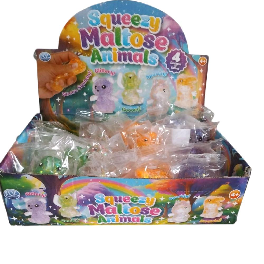 Squeeze Sugar Maltose Animal Fidget Toy, Assorted