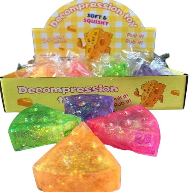 1 PC Sugar Cheese Glitter Squishy