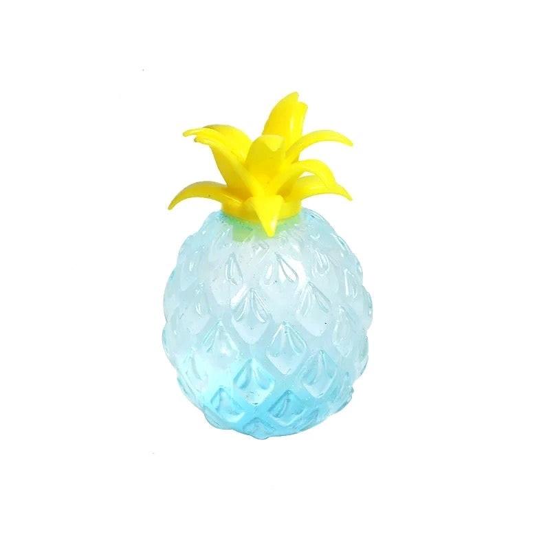 5 PC Sugar Squishy Glitter Fidget Fruit & Veg Mixed Box in Random Colours