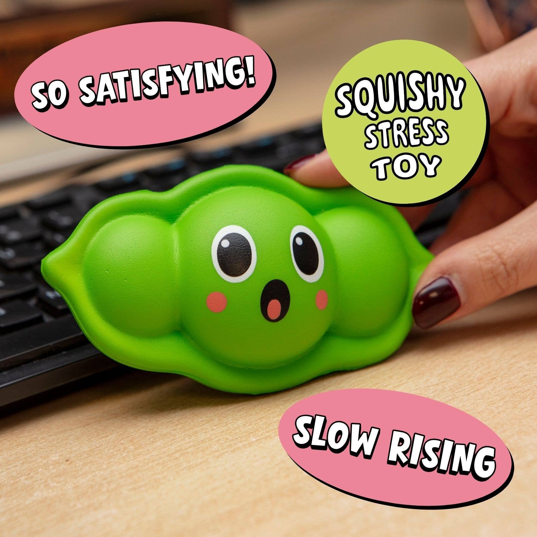 Squishy Toys - Squeezy Peasy - Fidget Stress Ball/Toy