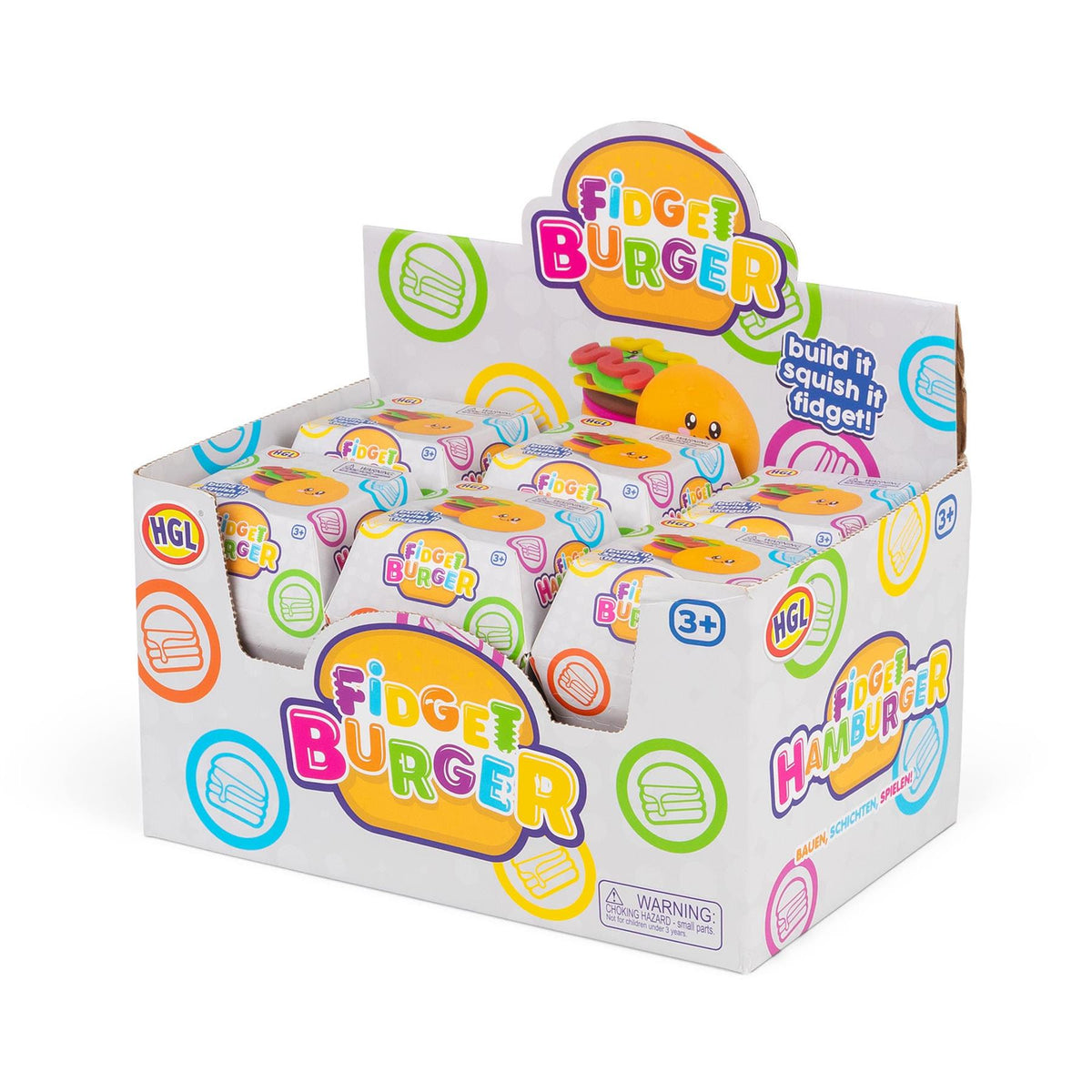 Fidget Burger Toy - For Stress Relief