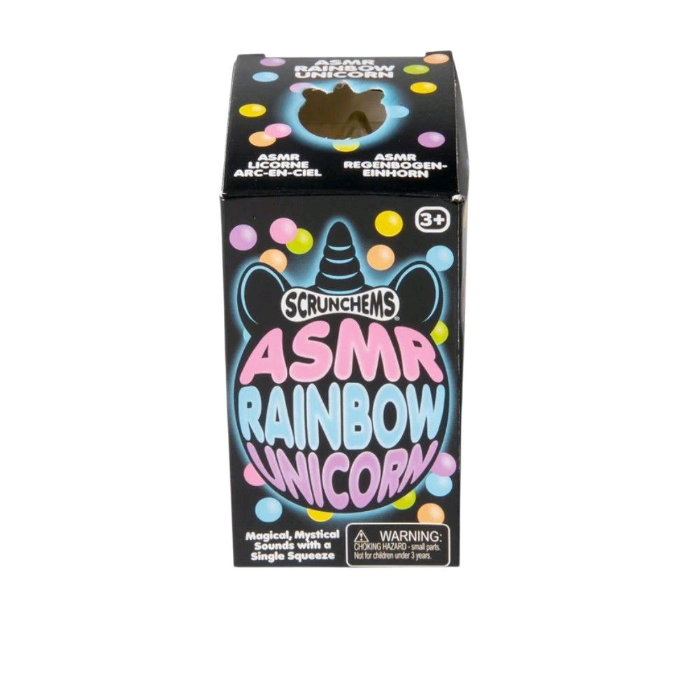 Scrunchems ASMR Rainbow Unicorn Squishy - with Vibrant Rainbow Beads