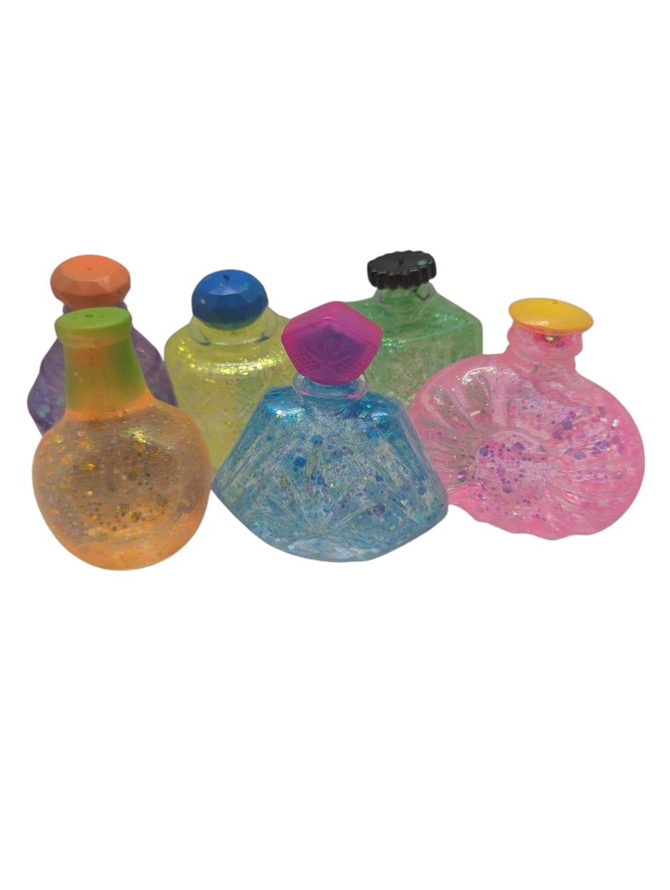 1 PC Sugar Perfume Bottle Glitter Squishy Fidget Toy for Stress Relief