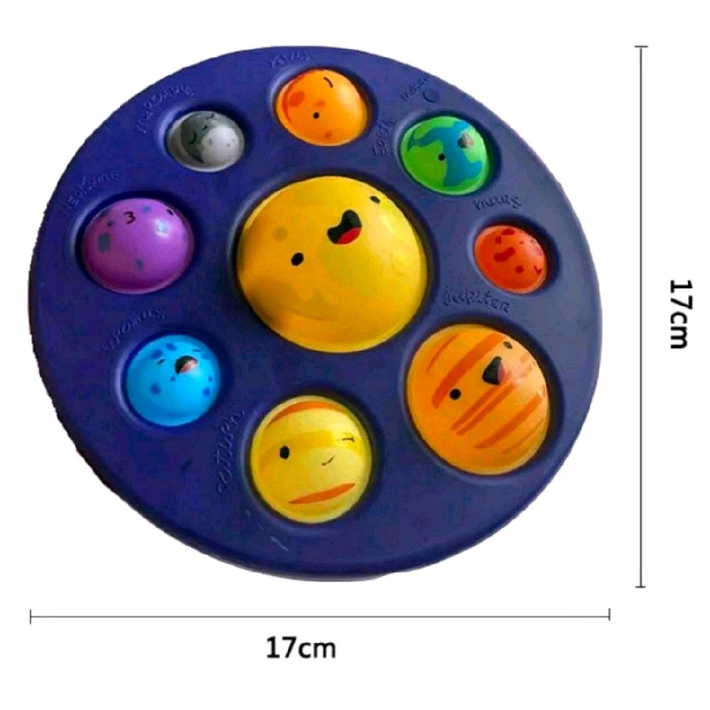 Giant Solar Popper Fidget Toy for Stress Relief - Fun Planet Design