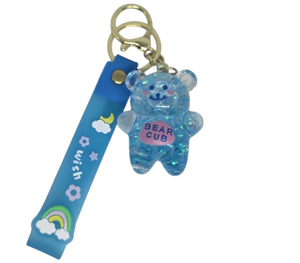 1PC Liquid motion Bear Sensory Keychain for Stress Relief