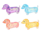 1 PC Sugar Glitter Dachshund Squishy