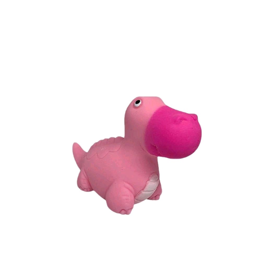 Dinosaur Squeeze Toy - 6 Assorted Designs in Pastel Blue Pink Yellow