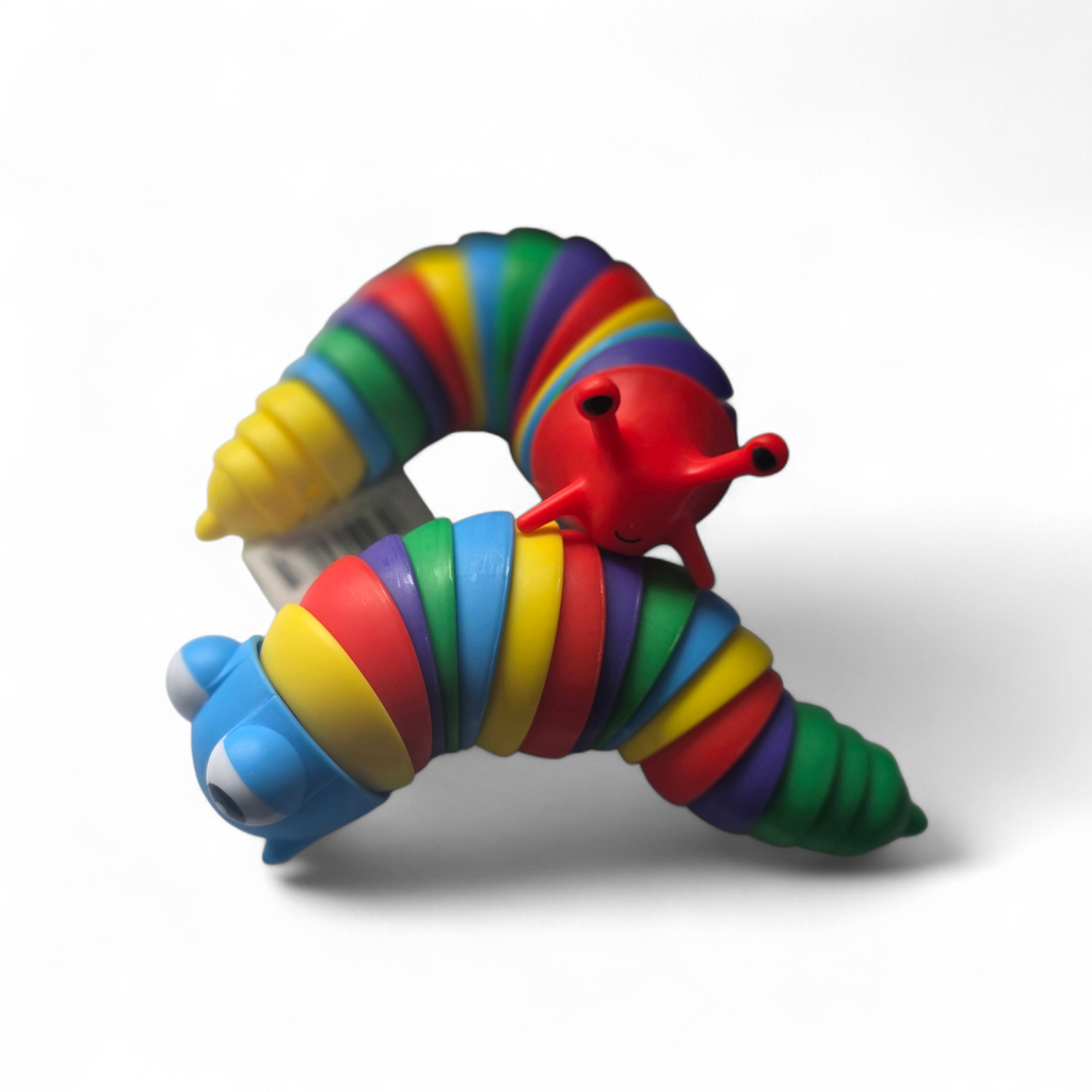 Articulated 3D Rainbow Caterpillar/Slug Toy
