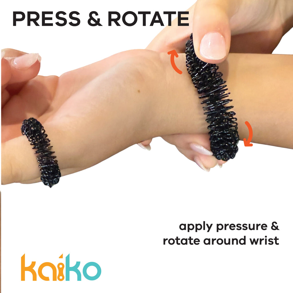 Kaiko Wrist and Finger Spikey Set - Black
