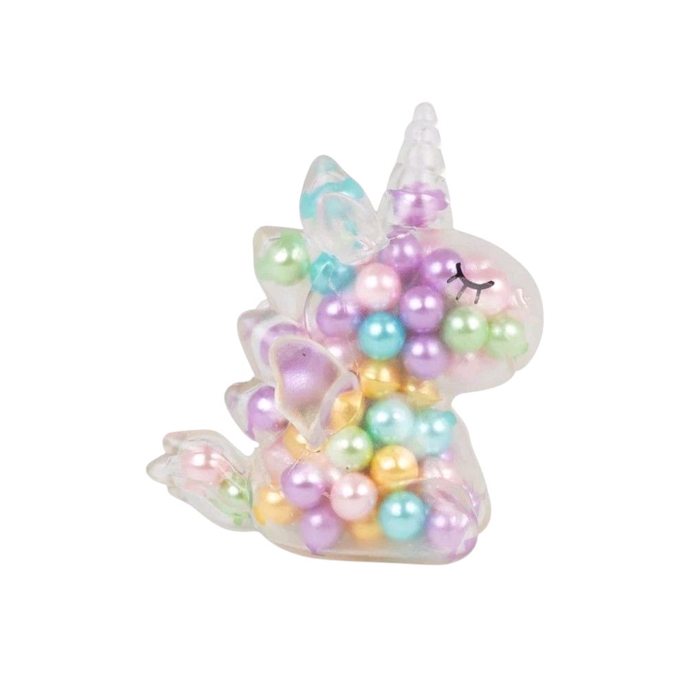 Scrunchems ASMR Rainbow Unicorn Squishy - with Vibrant Rainbow Beads