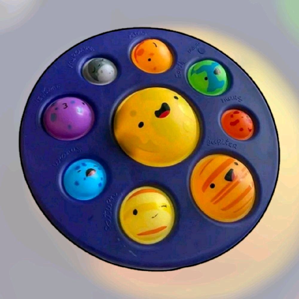 Giant Solar Popper Fidget Toy for Stress Relief - Fun Planet Design