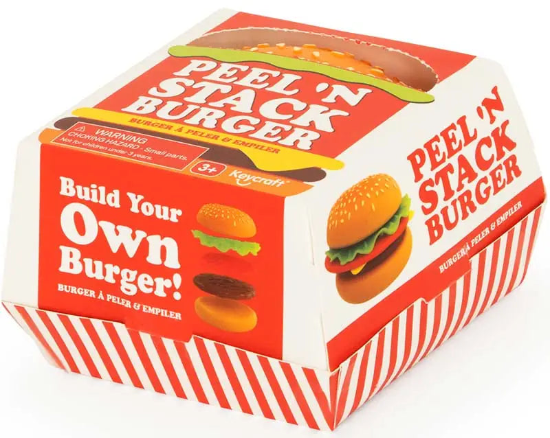 Peel and Stack Burger Fidget Toy