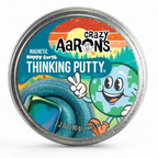 Crazy Aaron's Magnetic Happy Earth Thinking Putty Sparkling Mineral Earth Blue Colour