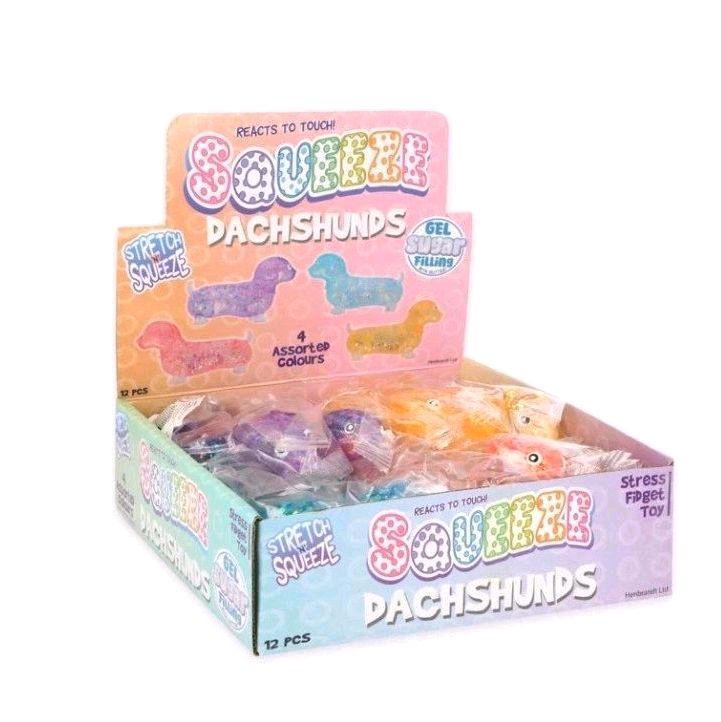 1 PC Sugar Glitter Dachshund Squishy