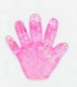 1 PC High Five Glitter Sugar Squishy