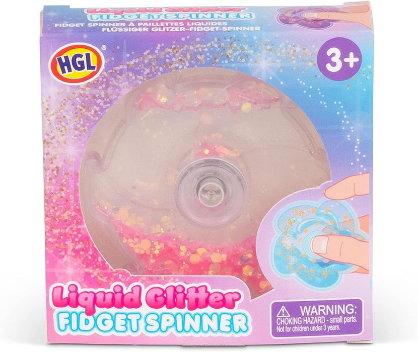 Liquid Glitter Fidget Spinner - Interactive Sensory Toy with Shimmering Effects