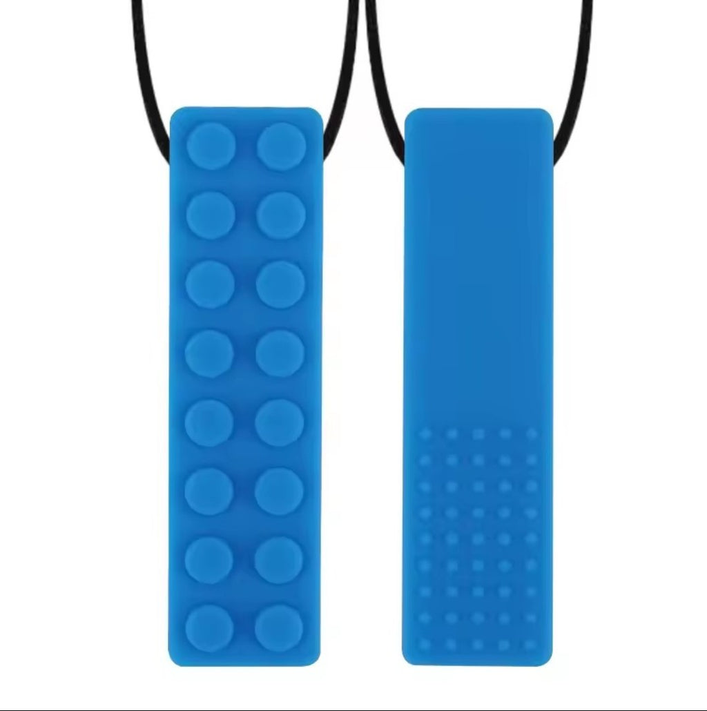 Sensory Textured Chew Necklace for Stress and Anxiety Relief - Silicone