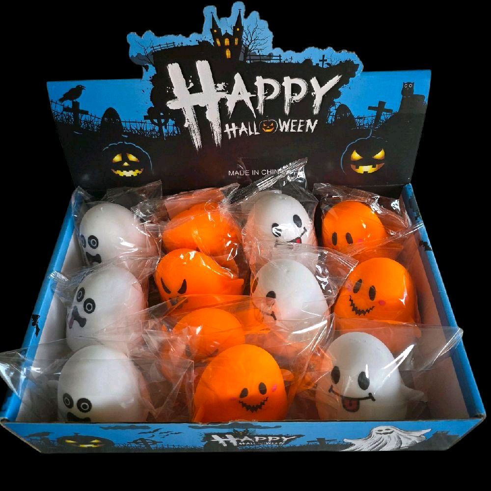 Ghost Squeeze Toy 7cm - Spooky Squishy Halloween Party Favourites Assorted Designs