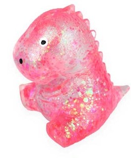 1 PC Sugar Glitter Dino Squishy