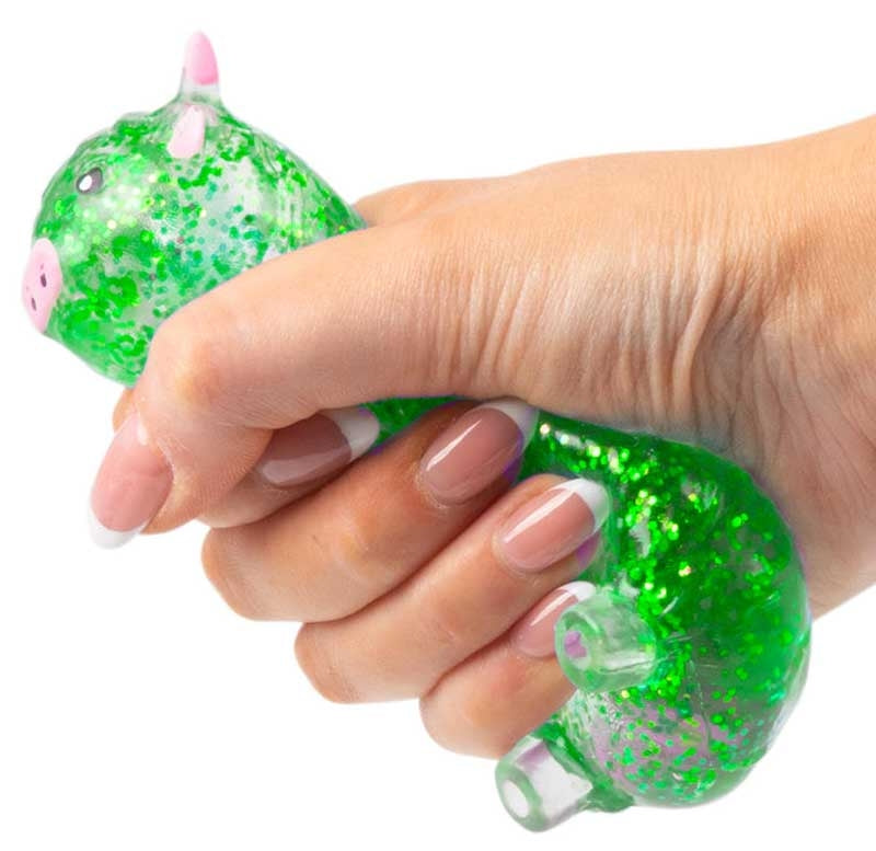 1 PC Highland Cow Glitter Sugar Squishy