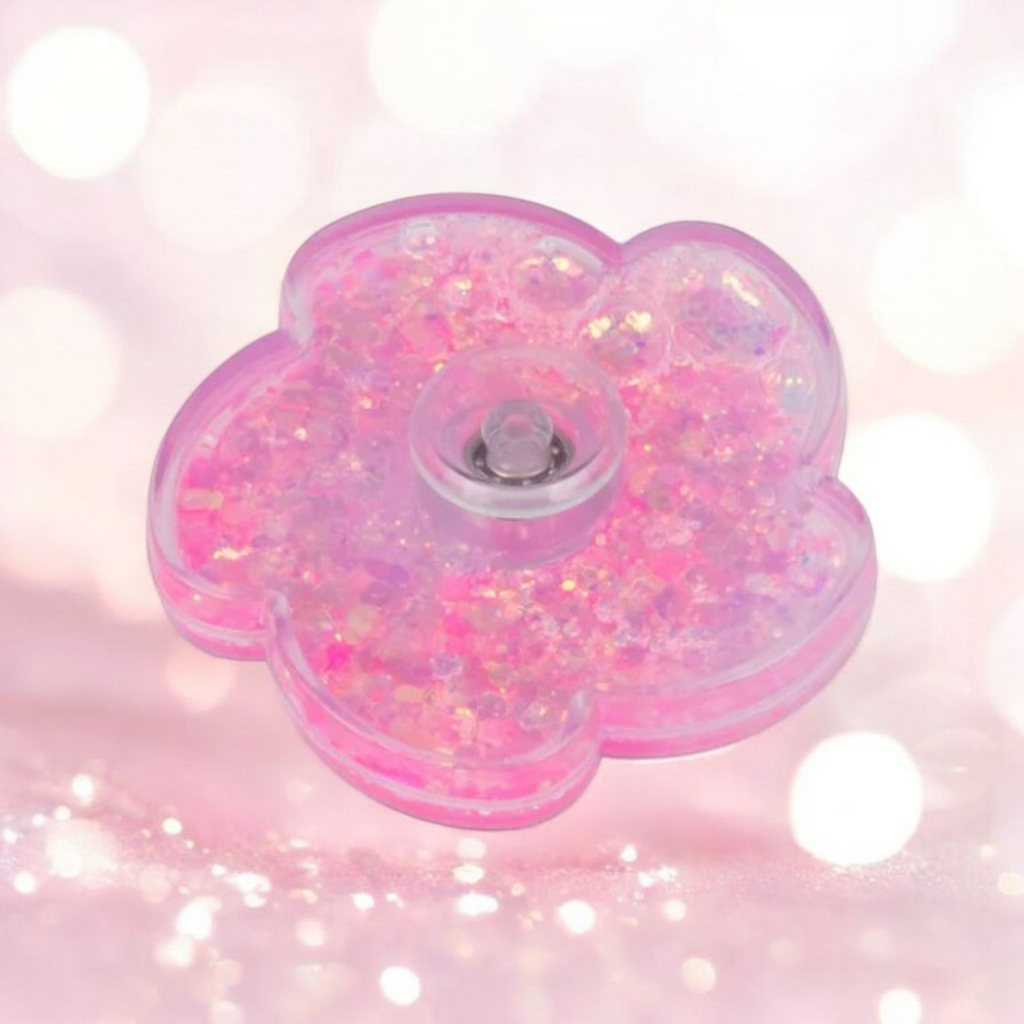 Liquid Glitter Fidget Spinner - Interactive Sensory Toy with Shimmering Effects