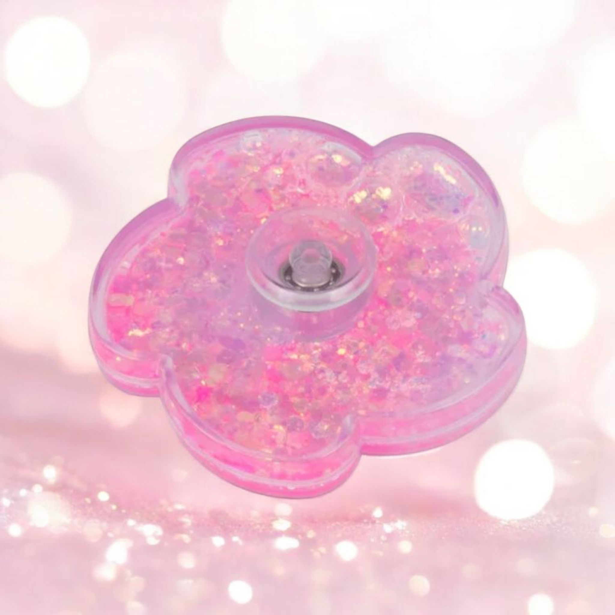 Liquid Glitter Fidget Spinner - Interactive Sensory Toy with Shimmering Effects