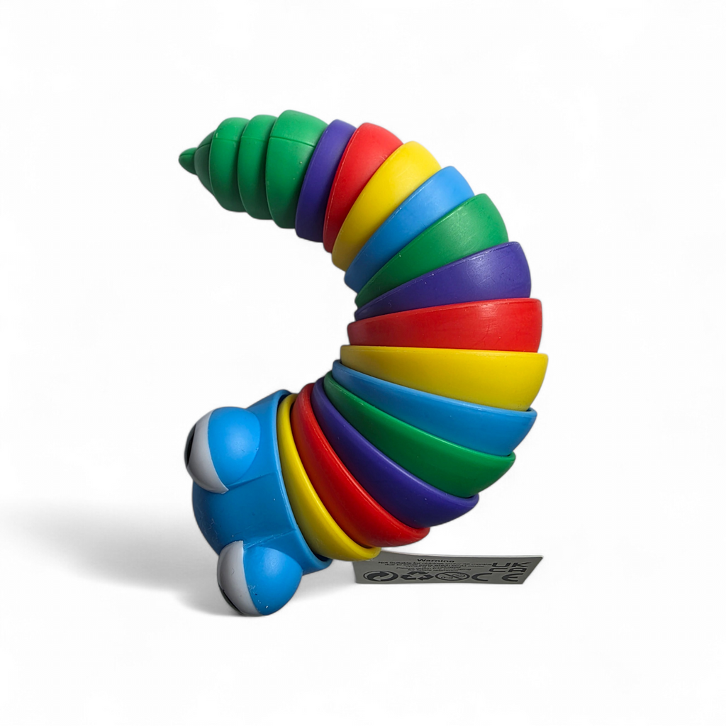Articulated 3D Rainbow Caterpillar/Slug Toy