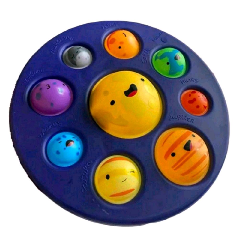 Giant Solar Popper Fidget Toy for Stress Relief - Fun Planet Design