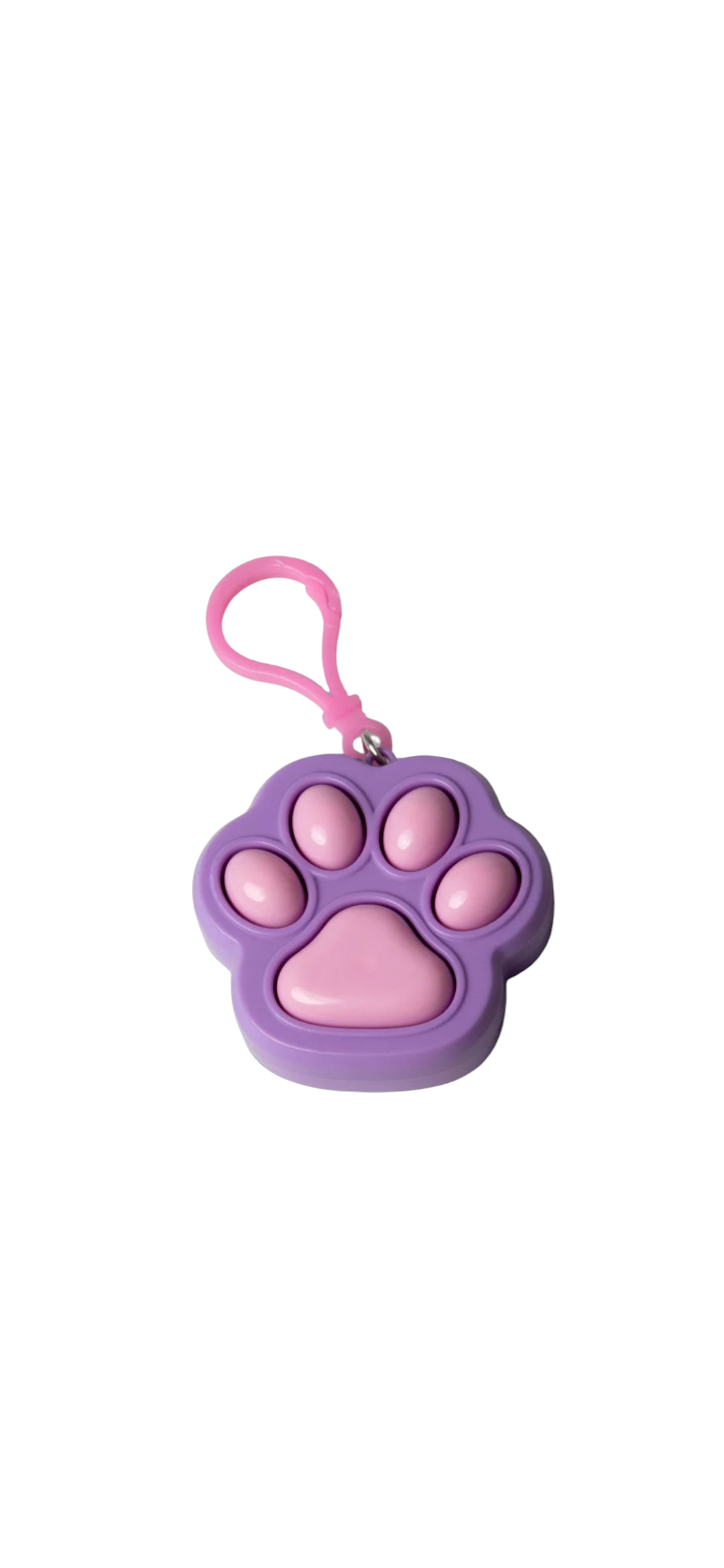 Fidget Cat Paw Clicker Keychain - Perfect for Stress Relief and Fun on the Go