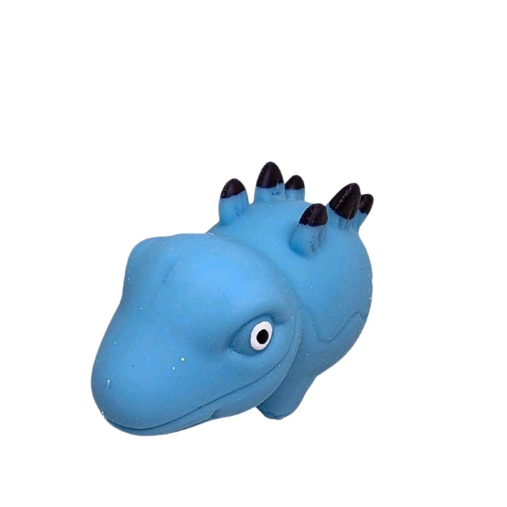 Dinosaur Squeeze Toy - 6 Assorted Designs in Pastel Blue Pink Yellow