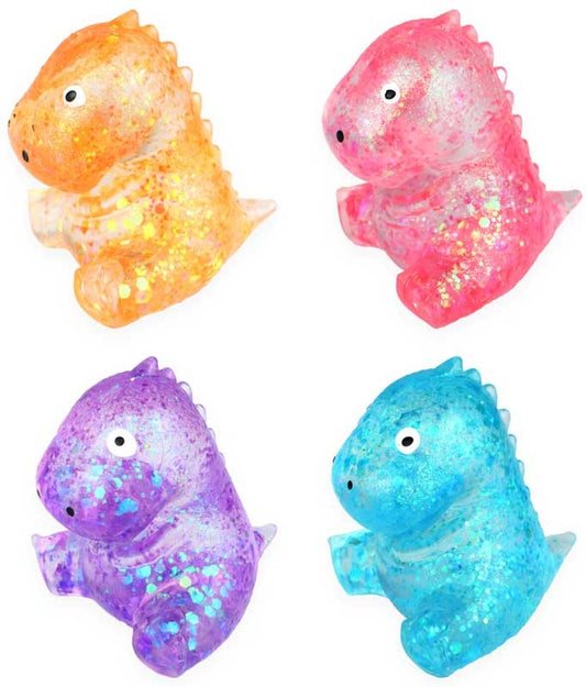 1 PC Sugar Glitter Dino Squishy