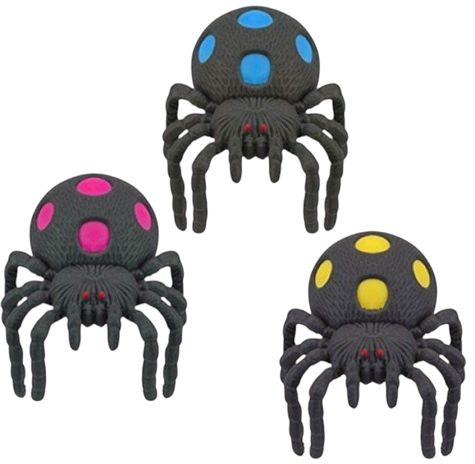Assorted Squishy Spider Fidget Toy